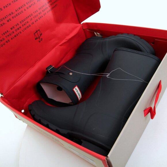 NIB Hunter Original Short Rain Boots in Navy Women Size 9 - Picture 10 of 16